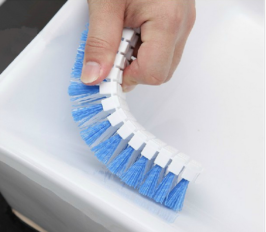 Factory Wholesale  Laundry Sinks Plastic Scrub Brush Bath Toilet 360 Flexible Bendable Corner Cleaning Brush