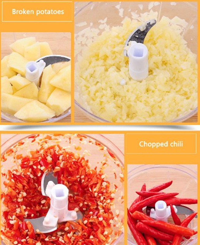 Factory Wholesale Manual Food Chopper Powerful Hand Held Vegetable Meat Chopper Mincer