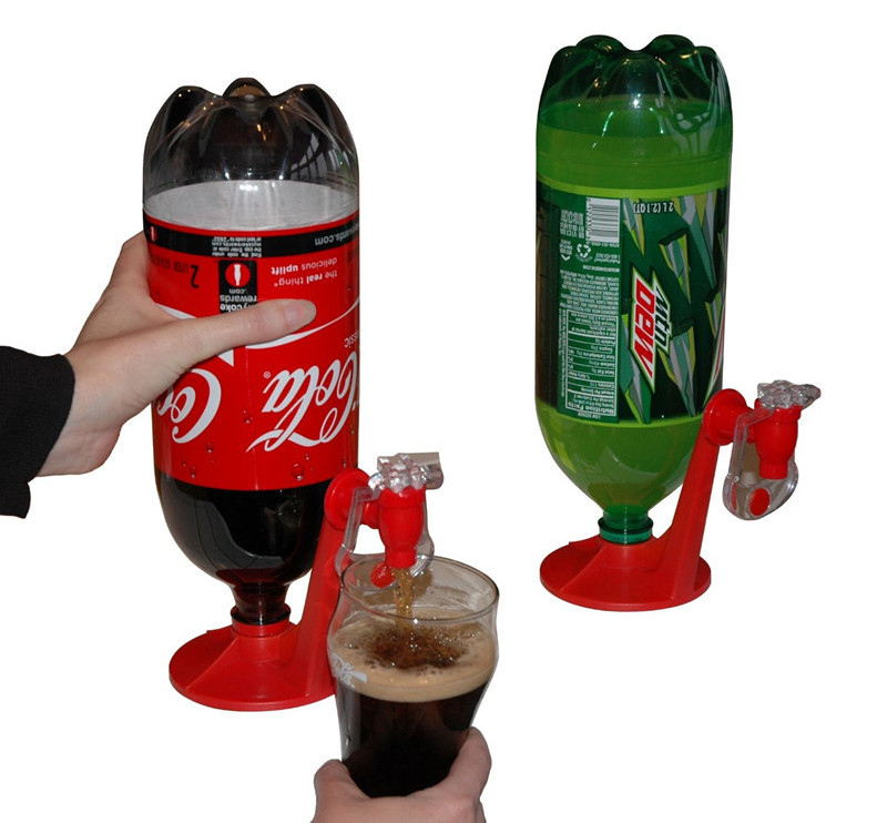 Factory Wholesale Portable Soda Dispenser Faucet Fizzy Drinking Cola Saver Dispenser Bottle Soda Water Plastic Drink Dispenser