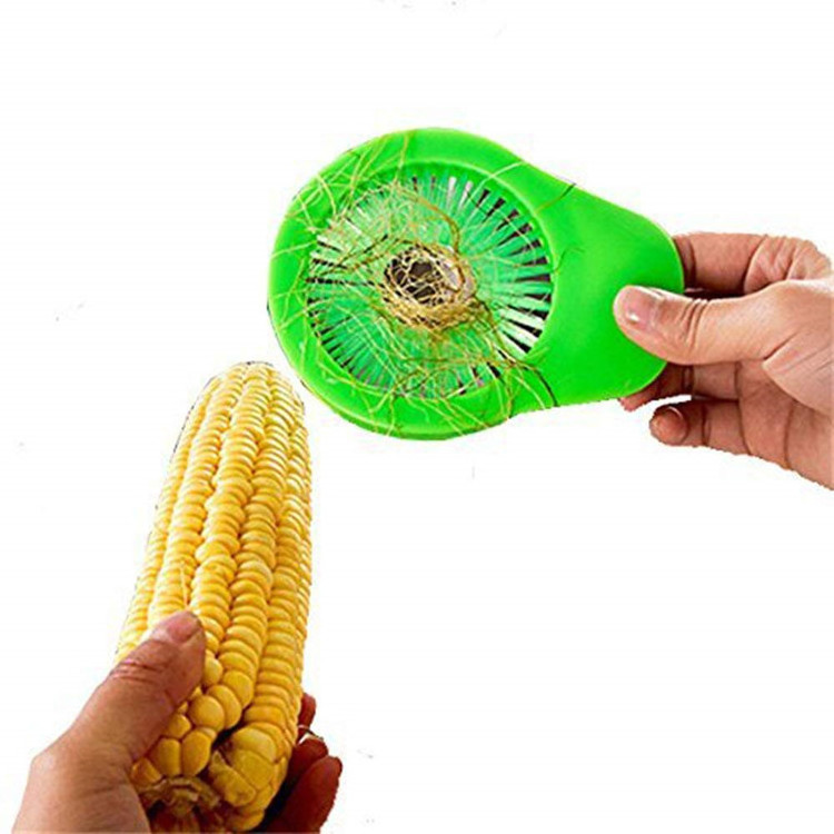 Factory Wholesale Kitchen Corn Desilker Portable Vegetable Fruit Cleaning Brush Corn Cucumber Brush Tools