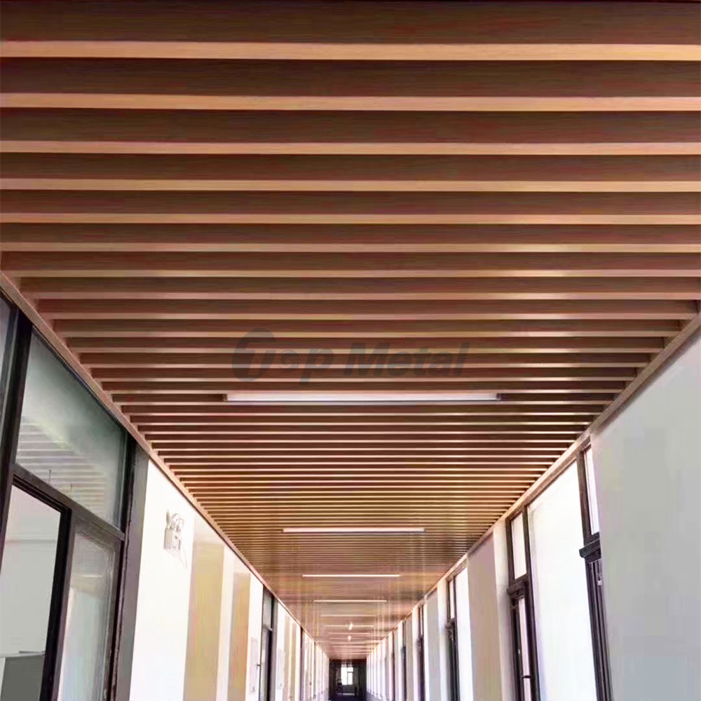 Wholesale Price U Shape Stretch Baffle Ceiling Tiles Metal Suspended Ceiling Board Aluminum Baffle Ceiling