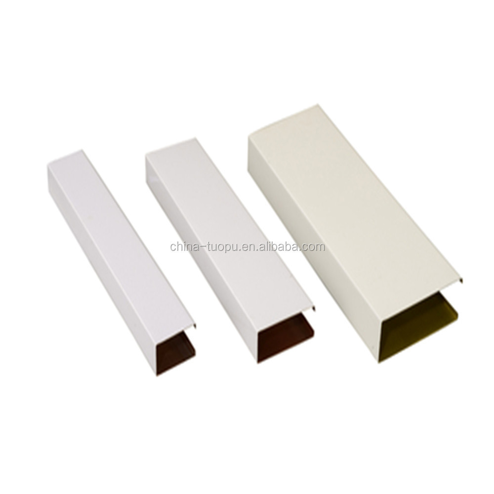 Ceiling Tile Solution Provider Fireproof Heat Insulation Metal Ceiling Aluminum U-Shape Open Ceiling System for Decoration