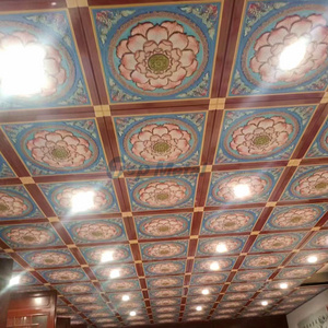 3d Ceiling decorative aluminum metal ceiling tiles clip in type temple ceiling tiles