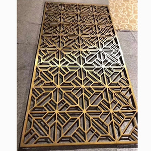 Mashrabiya Laser Cut Metal Wall Facade Decorative Screen Partitions