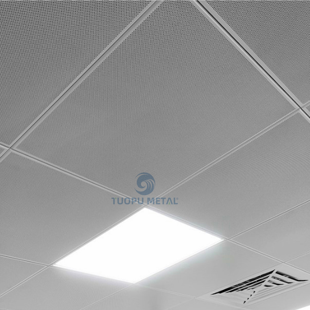 metal ceiling board sound deadening 600x600mm aluminum ceiling tiles