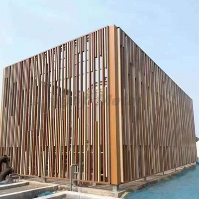 Building Facade Aluminum Louver Framing System Sun Louver Shutters Aluminum Alloy Horizontal Louver for Exterior Wall