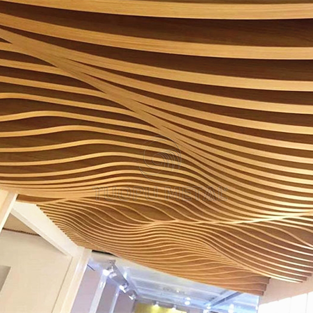 Metal Ceiling Materials Wood Aluminum Profile Square Tube Ceiling Planks