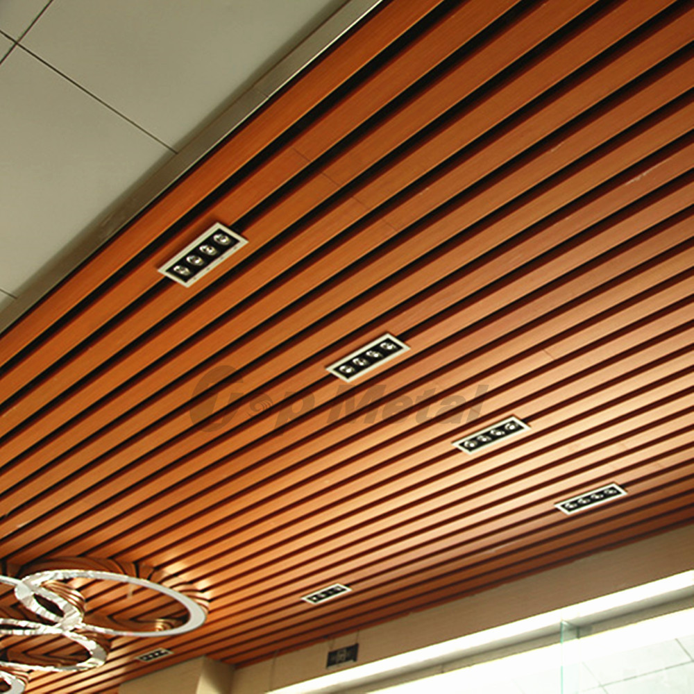 Building Material Baffle Aluminum Spandrel Square Tube Ceiling System