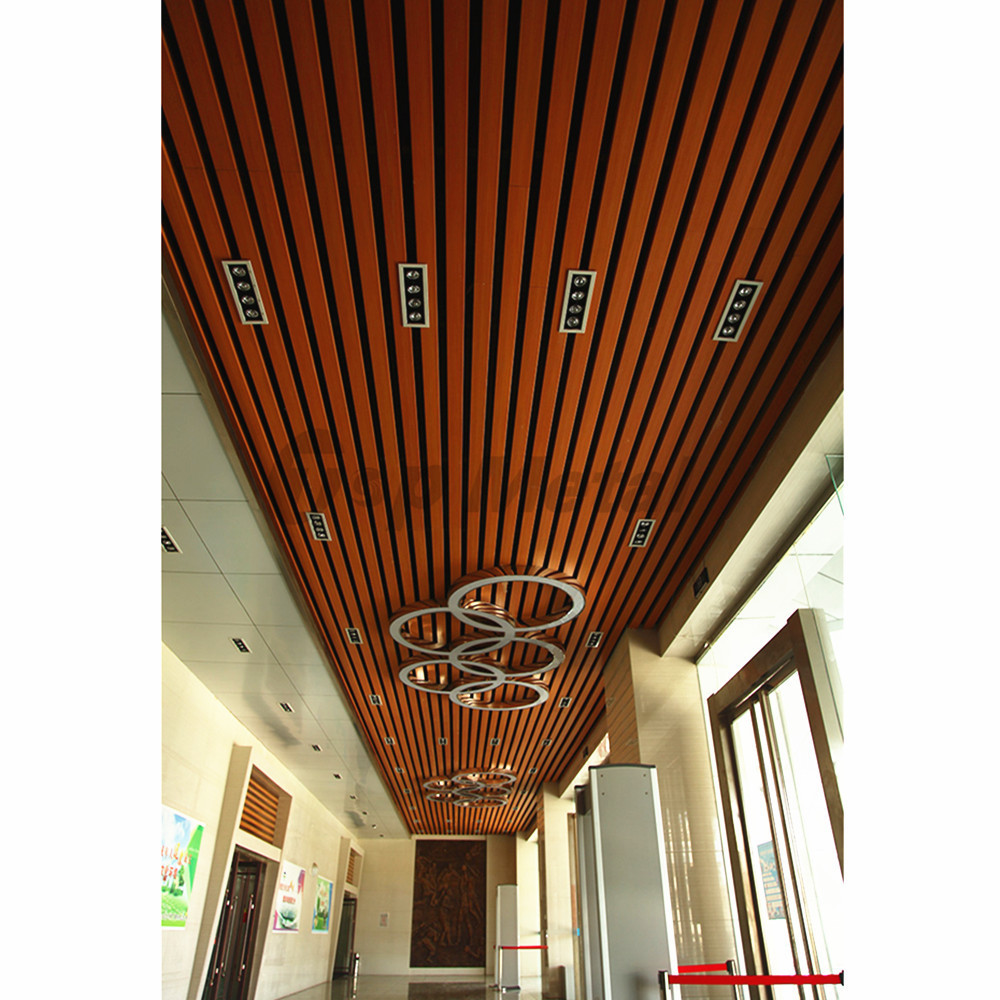 Building Material Baffle Aluminum Spandrel Square Tube Ceiling System