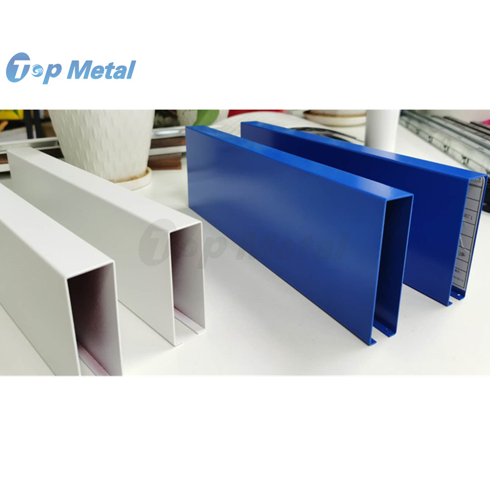 Interior Decorative False Ceiling Designs Suspended Metal Aluminum Strip Linear Baffle Aluminum Ceiling For Mall Office Building