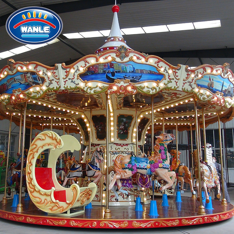 European style 20 Seats Carousel outdoor park carousel for sale