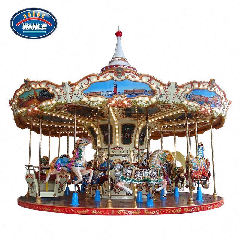 Kids Mini Carousel Horse Ride Merry Go Round for Sale Amusement Park Rides