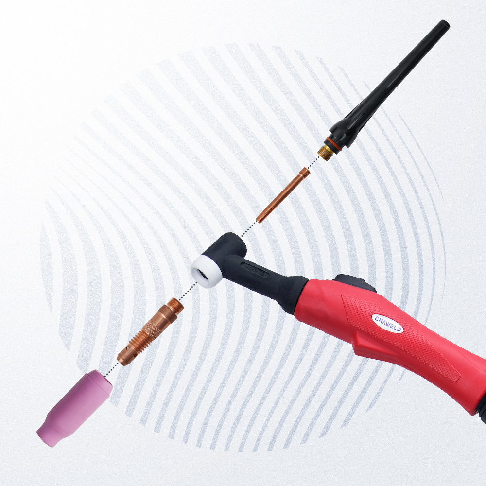 wp 18 price discount  water cooled TIG Welding Torch with Anti-flame/Normal Cloth  with long service life