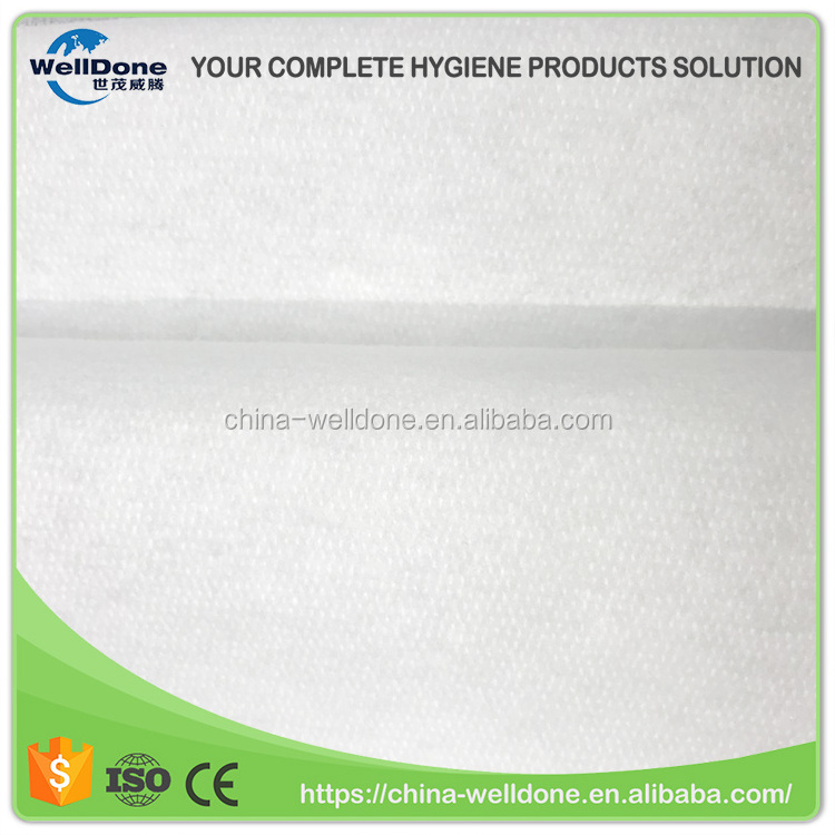 Best sellers jumbo roll airlaid paper napkin for hygiene products sanitary napkin baby diaper