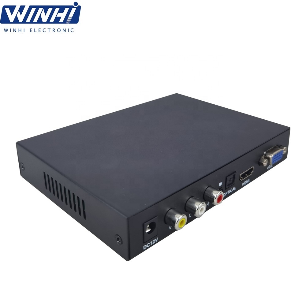 Brand new original HD digital signage VGA/CVBS/HD-MI output port video auto loop play usb media player