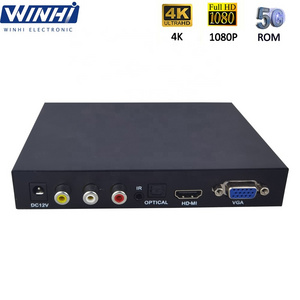 Brand new original HD digital signage VGA/CVBS/HD-MI output port video auto loop play usb media player