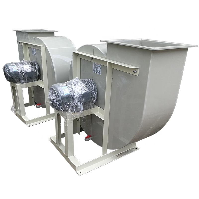 Polypropylene Motor Fume Hood 3000 Cfm Dc Backward Curved Rooftop Blower Fan for Recycling Exhaust Air Pp/frp Centrifugal Fans