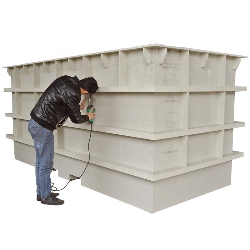 customized hydro dipping tank for waster water treatment low price stainless square 500 liter pp plastic water storage tanks