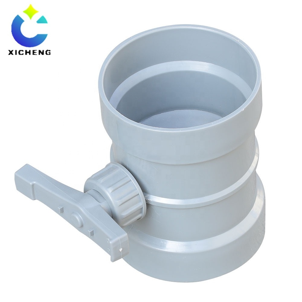 Customized plastic manual air Damper for air duct PVC/PP Material Butterfly Damper Valve manual