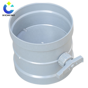 Customized plastic manual air Damper for air duct PVC/PP Material Butterfly Damper Valve manual