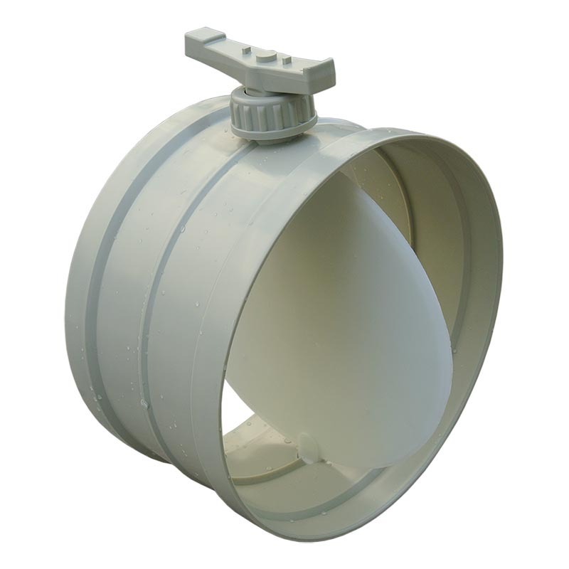 Butterfly pvc 160mm damper  for ventilation pipeline control air volume valve