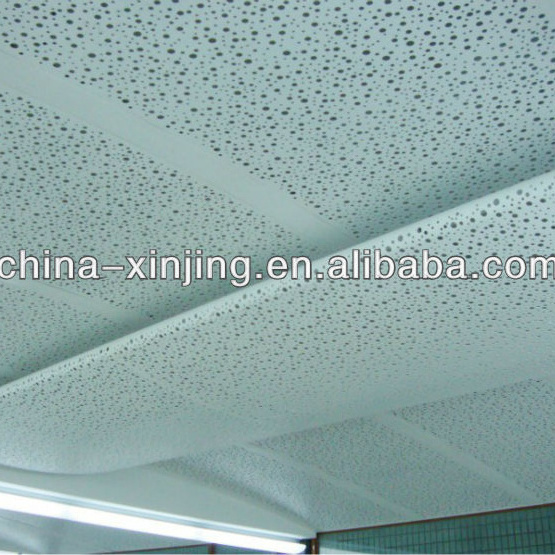 Hook on decorative perforated false aluminum ceiling