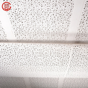 Hook on decorative perforated false aluminum ceiling