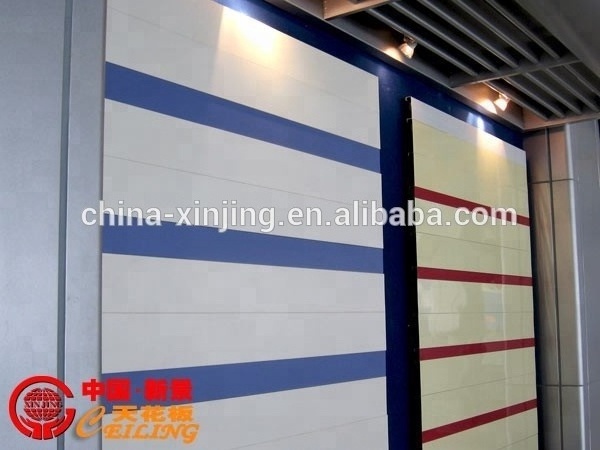 Curved design metal aluminum  linear suspended  strip ceiling