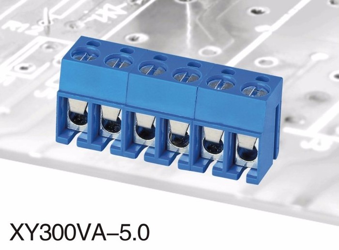 PCB euro type Brass XINYA Terminal Block XY300VA-5.0 KF300 DG300 WJ300 blue 300V/250V tin plated 5.00mm  high quality UL VDE