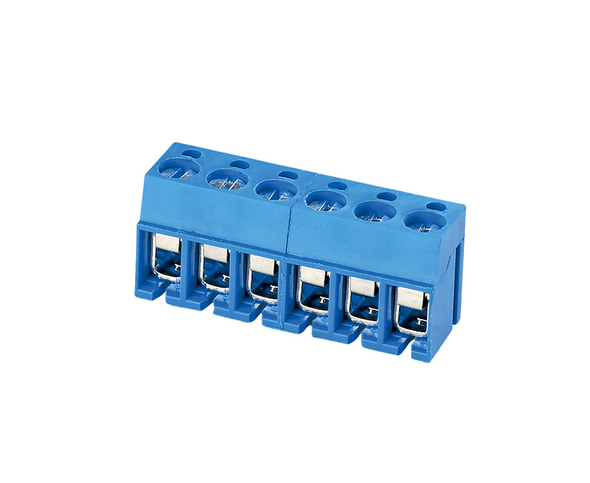 180 degree KF300 WJ300  5.0MM 2P 3P PCB UNIVERSAL SCREW TERMINAL BLOCKS BLUE