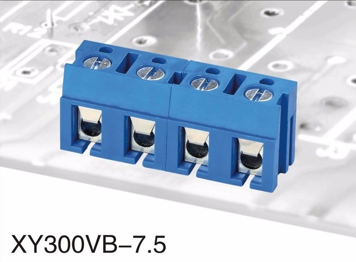 KF300 5.0MM XY300VB 7.5mm blue colour PCB wire Connector screw pcb  terminal block blue