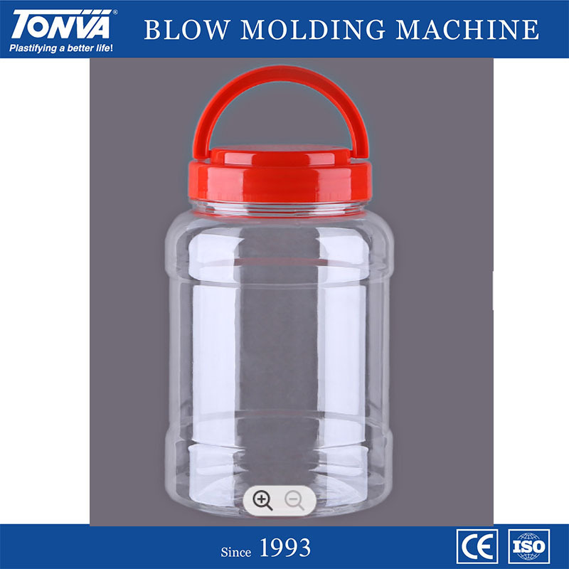 Wide Mouth Semi Automatic Pet Food Jar  Bottle Stretch Blowing Blow Molding Machine