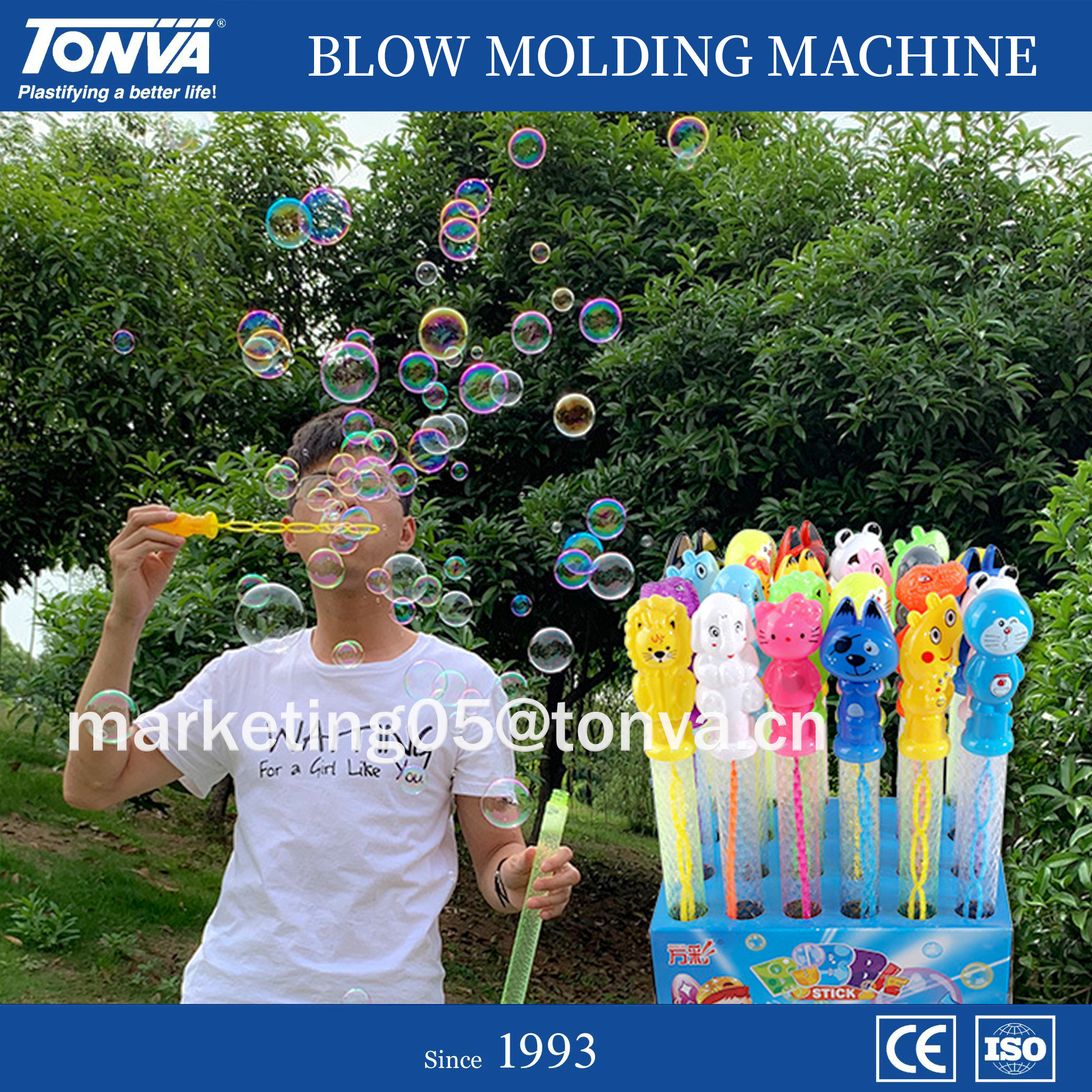 Plastic PET Bubble Tube Wand toy Bottle Blow Molding Making Machine