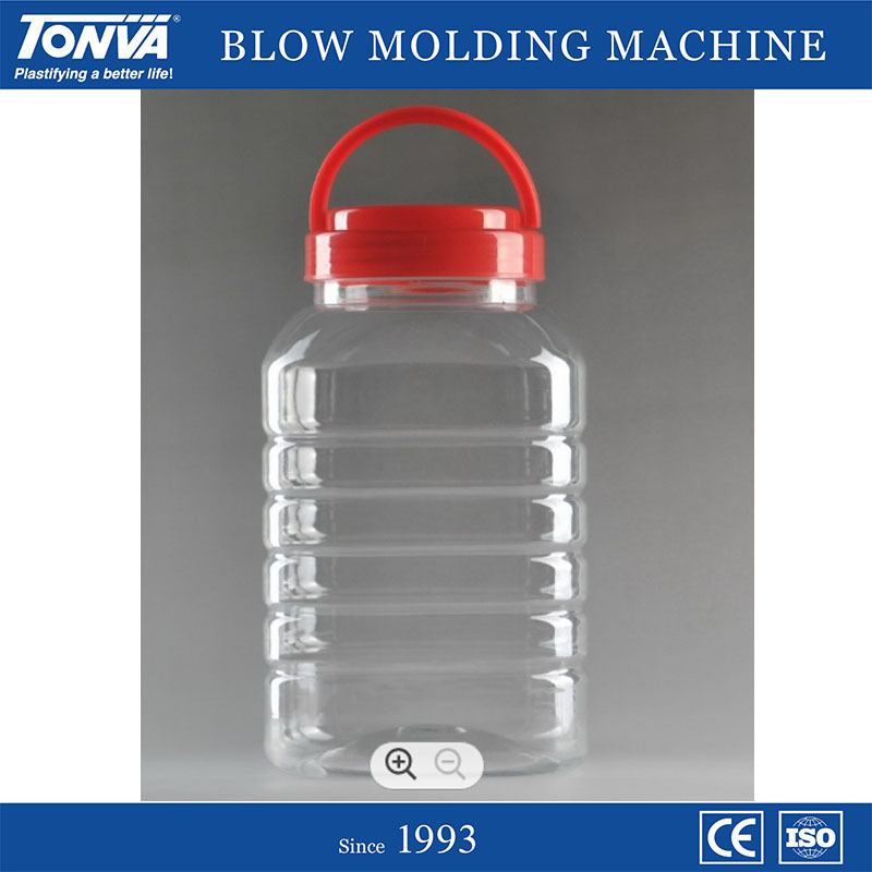 Wide Mouth Semi Automatic Pet Food Jar  Bottle Stretch Blowing Blow Molding Machine