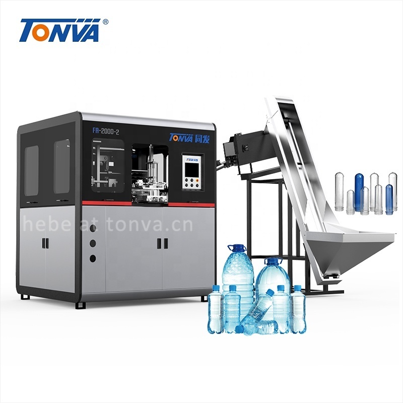 TONVA 2-cavity 5000ml Bottle Blowing Blow Molding Machine Price Automatic PET Plastic Manufacturing Plant Provided PLC 45 CE ISO