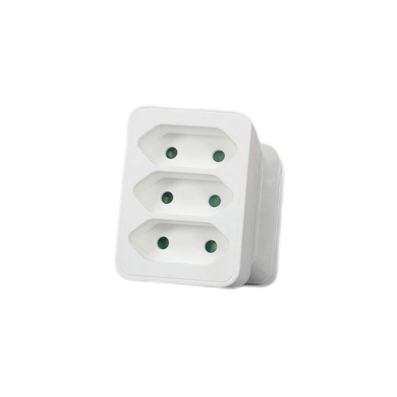 One To Multi Conversion Without Grounding European Standard 3-Hole Plug German Plug