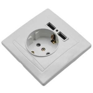 Usb Deep Socket With Child Protection German Standard Concealed European Wall Switch