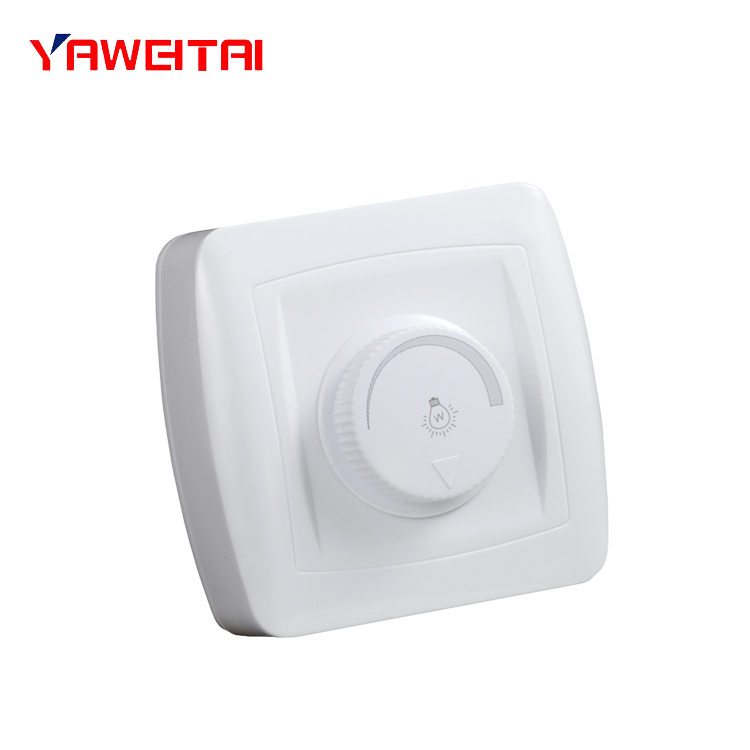 220v 0-10v Dimmer Light Switch,led Light Dimmer Button Rotary Dimmer Switch Abs Wall Switch