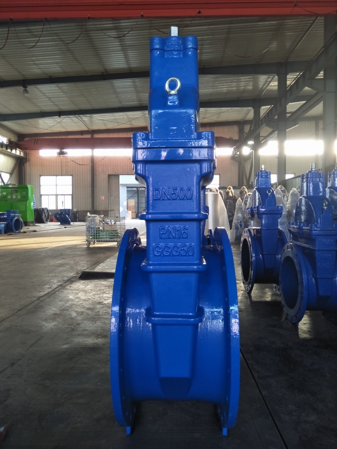 BS5163 DIN3352 F4/F5 PN10/16/25 Cast Iron GGG50 Non Rising Stem Resilient Seated 6 Inch Gate Valve