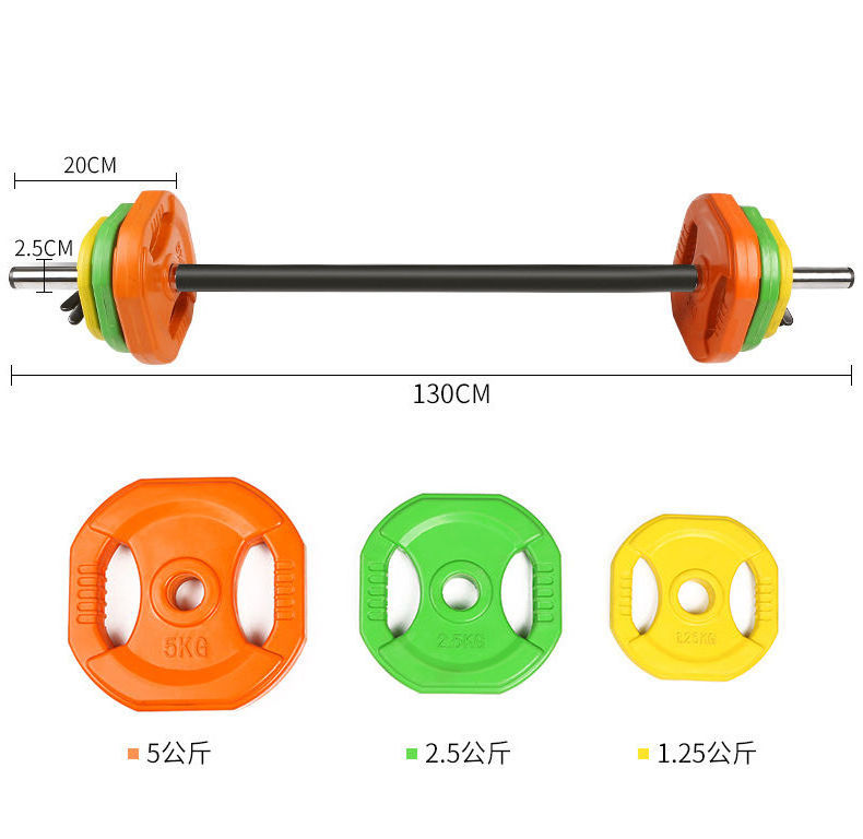 Rubber Barbell Weight Plate For Weight Lifting Training Durable Color Using Weight Plate