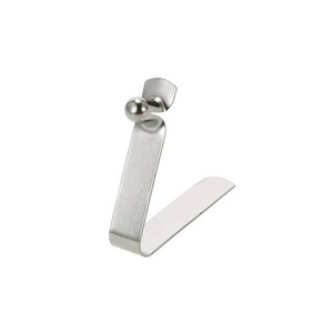 High Quality Stainless Steel Flat Metal Button Spring Lock Clip