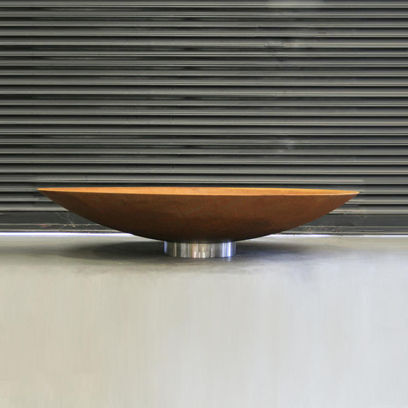 Corten Steel Water Bowl Factory OEM Outdoor 60cm - 150cm Steel Firepit Fire Bowl