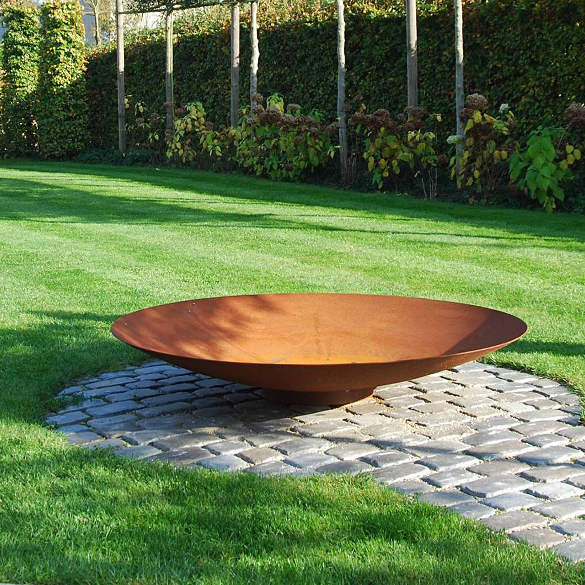 Corten Steel Water Bowls Custom Corten Steel Firebowl Fire pit Outdoor Round 60-150cm Corten Metal Fire pit Fire bowls