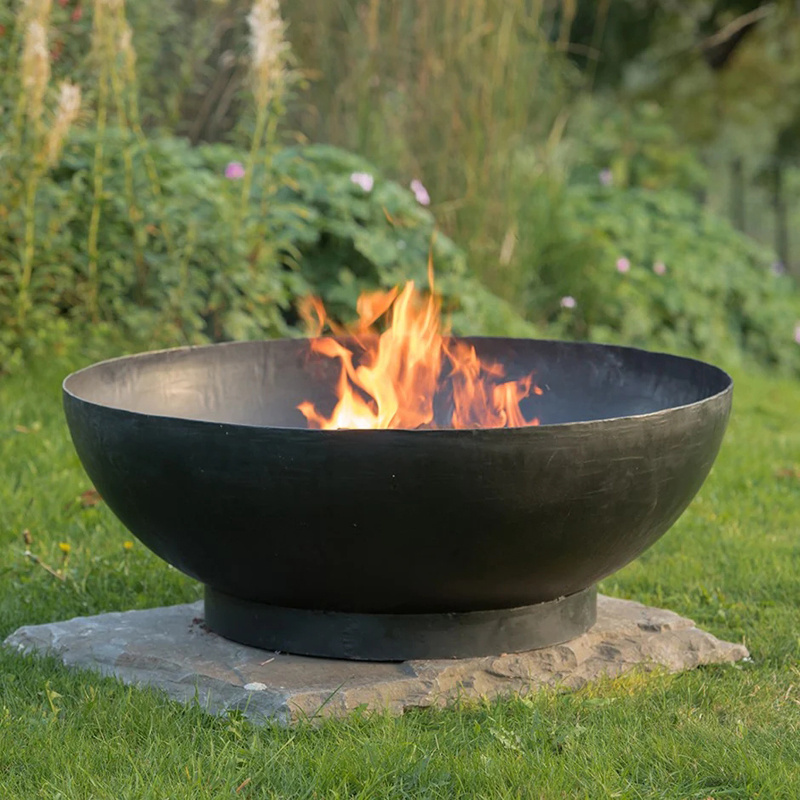 150 cm Corten Steel Extra Large Fire Pit Corten Steel Rusty Metal Fire Pit