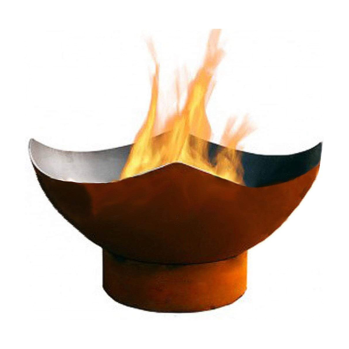 La Parrilla De La Barbacoa Rusty Corten Steel Bbq Corten Steel Hemisphere Garden Wood Burning Fire Pit