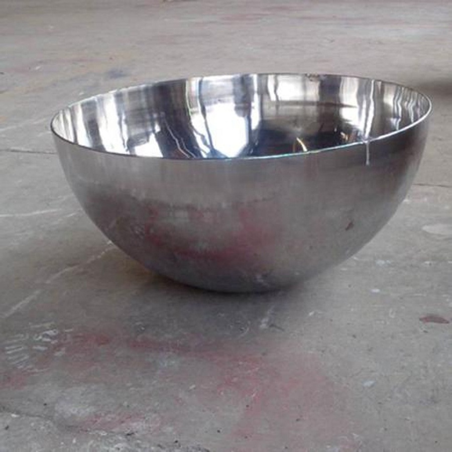 Stainless Steel Tank Ends Half Spherical Dome Hemispherical End Cap For Boiler