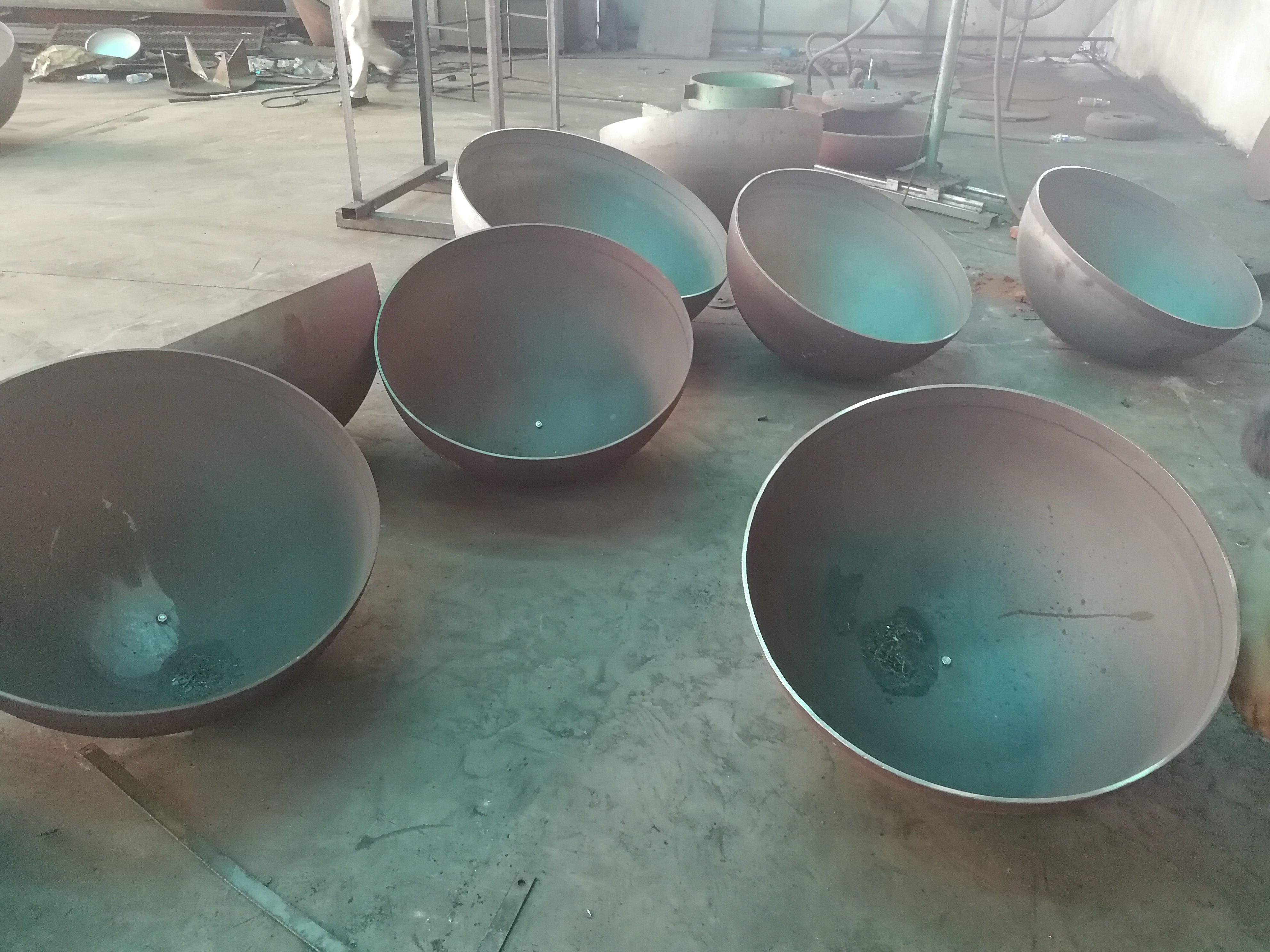 Polished Large 6MM 800MM 900MM 20 36 Inch Metal Iron Hollow Mild Stainless Dome Corten Carbon Steel Half Fire Hemisphere