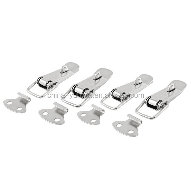 Stainless Steel Spring Loaded Toggle Case Box Chest Trunk Latch Catches Hasps Clamps