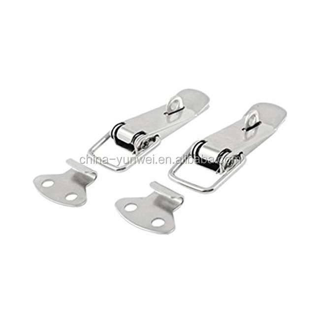 Stainless Steel Spring Loaded Toggle Case Box Chest Trunk Latch Catches Hasps Clamps