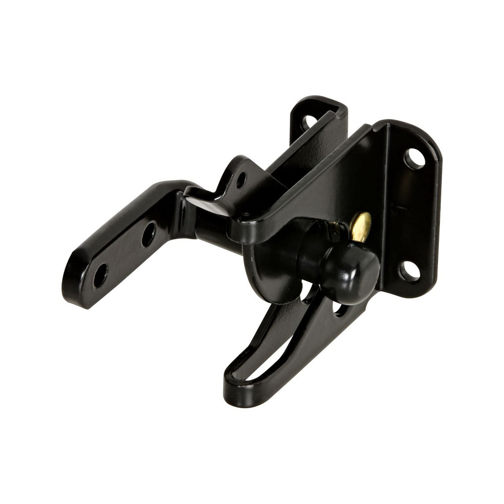 Black Steel Self Locking Automatic Gravity Lever Fence Gate Latch